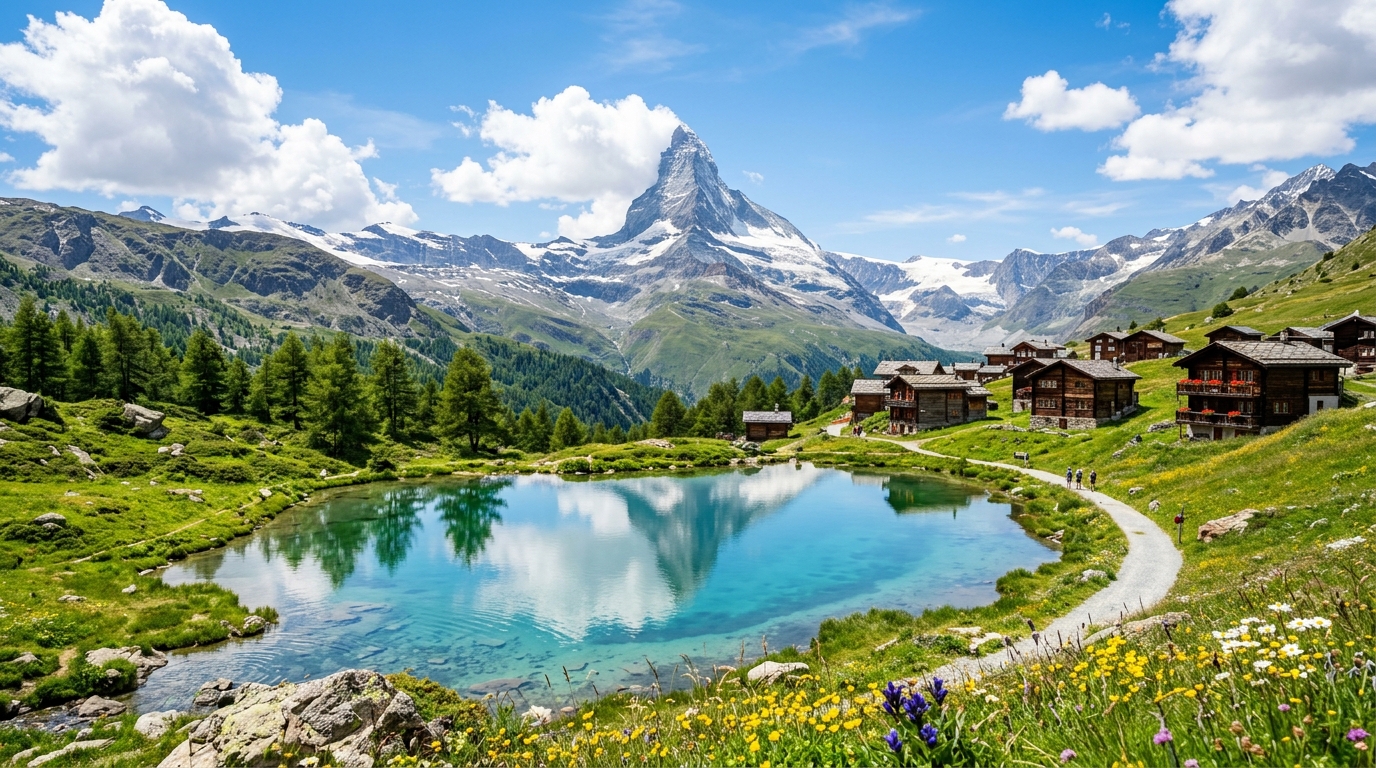 Switzerland Alps Matterhorn
