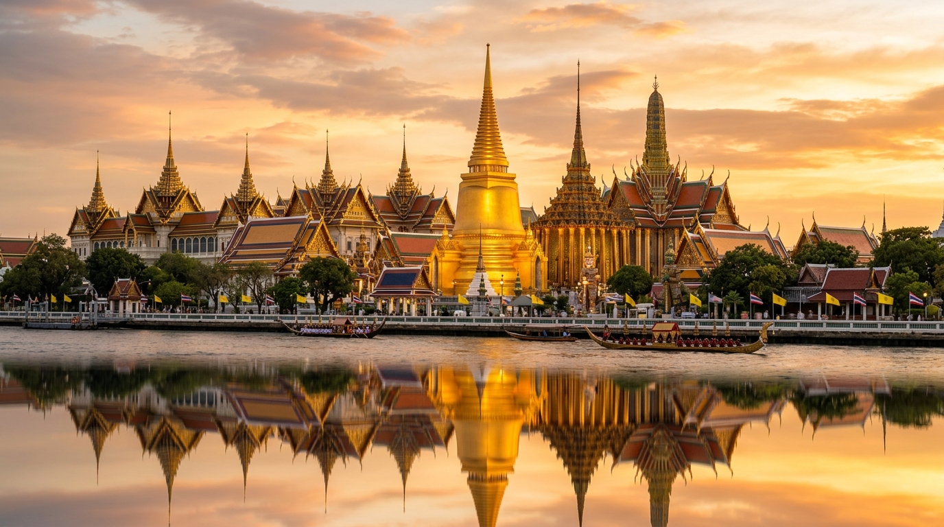 Thailand Grand Palace Sunset